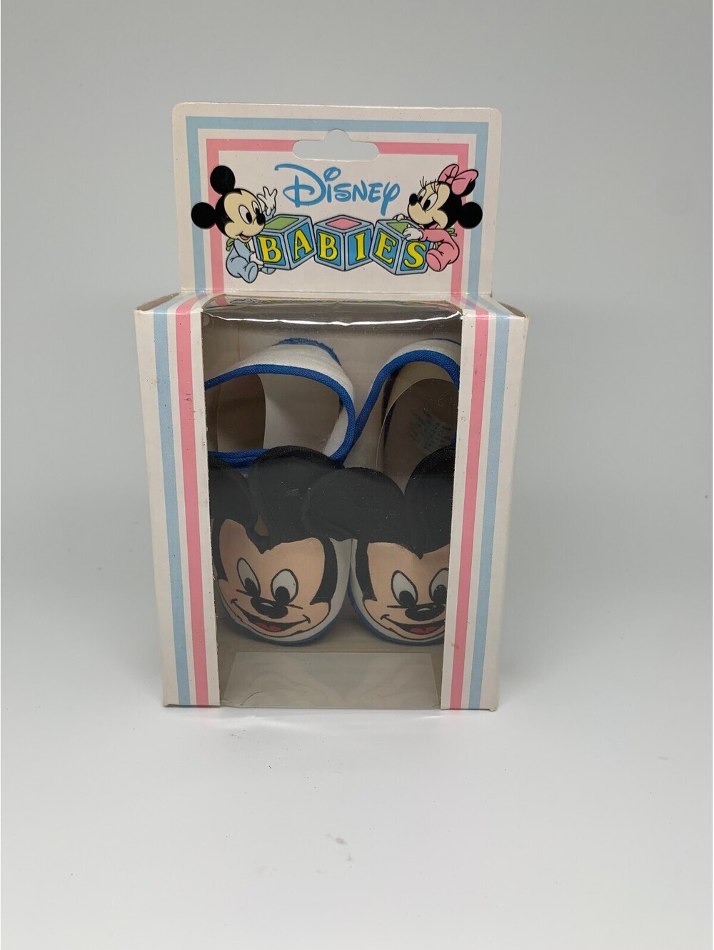 Disney Babies Vintage 1984 Mickey Mouse Baby Shoes in Original Box